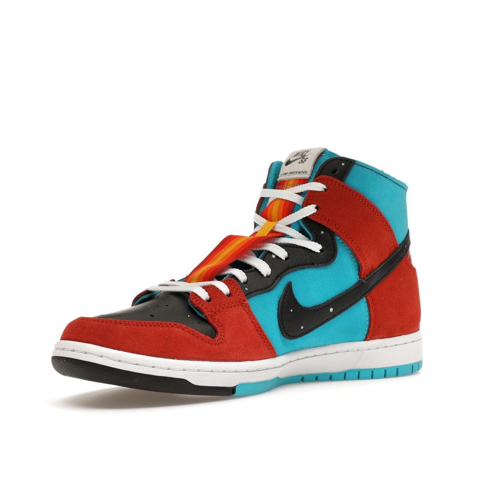 Nike Diorr Greenwood x Dunk High SB Navajo Arts Unisex Sneakers Multi-Color Turquoise-Blue Black FQ1775-400