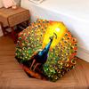 1 PC Automatic Folding Umbrella - Peacock Pattern, Portable & Foldable Design with 8 Ribs, Christmas Birthday Gifts