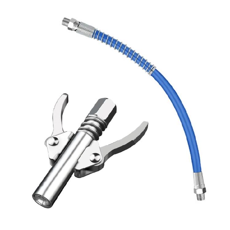 

High Pressure GreaseGun Coupler with 30cm Connecting Hose Labor-saving Design 1