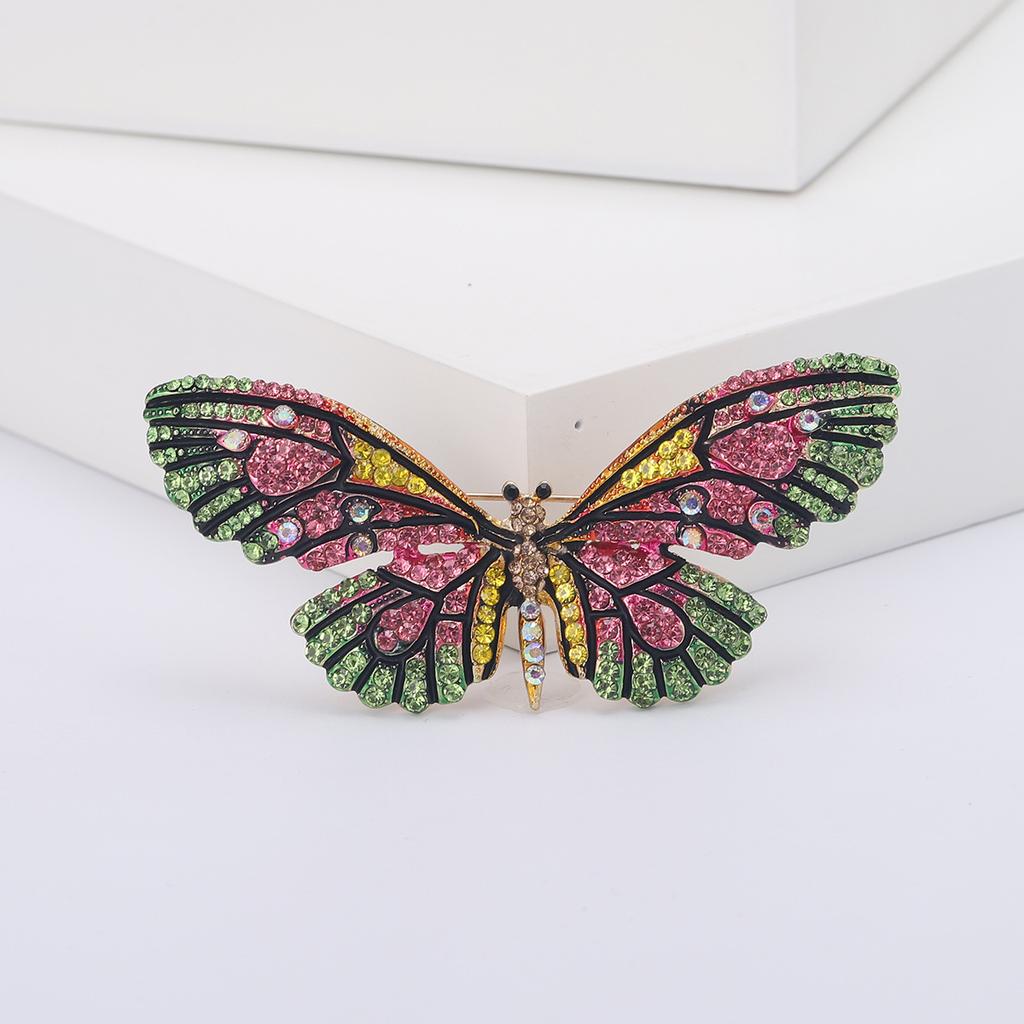 Creative Butterfly Brooch, Alloy Diamond Pin, Exquisite Corsage For Clothes Accessories