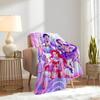 K-POP Anime Girls Group  Four Seasons Soft Warm Blanket  All-Season Thick Knit Polyester Bedspread for Bed, Camping, Travel  Perfect Gift