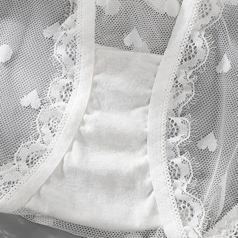 CINOON Talie înaltă Chiloți din plasă uimitor din dantelă Lenjerie sexy pentru femei Lenjerie transparentă scobită Arc G șiruri Intimate