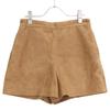 Gemini WGZ1041102A0014 Suede Shorts Bottoms F Camel beigeUsed