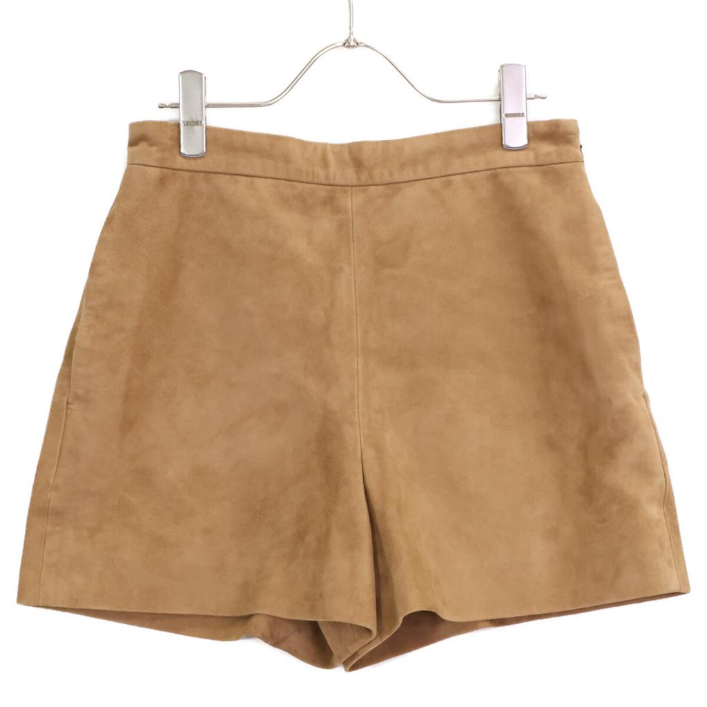 Gemini WGZ1041102A0014 Suede Shorts Bottoms F Camel beigeUsed