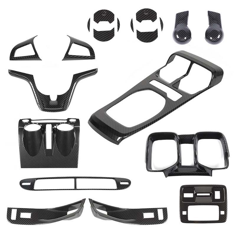 ABS Steering Wheel Gear Shift Panel Dashboard Decoration Central Control Stickers For Chevy Camaro 2012-2015 Interior Accessories