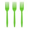 Disposable Plastic Gold Colored Birthday Party Fork