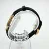 [USED] SEIKO EXCELINE Round Gold Leather Strap Watch