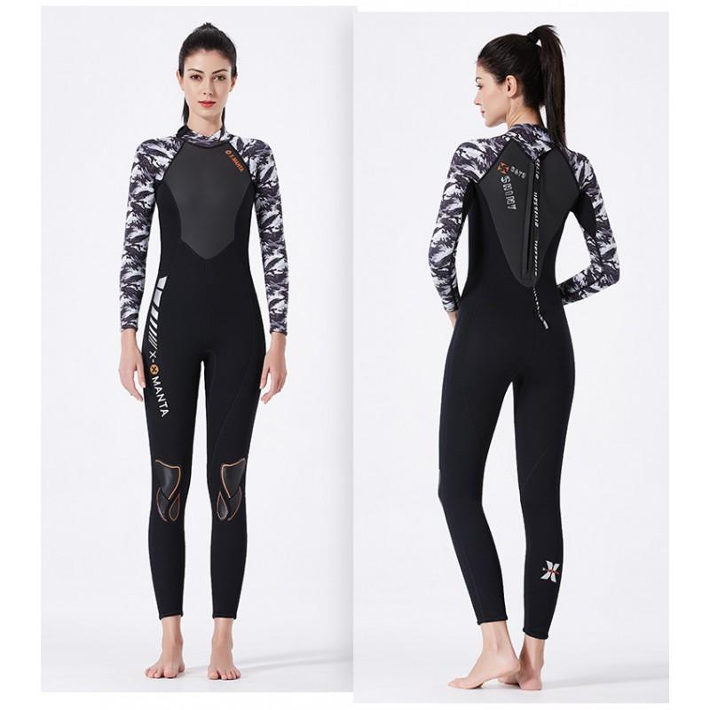 3mm Full Body Wetsuit Men Women Snorkeling Surfing Diving Swimming Thermal Warm Water Sport Gear