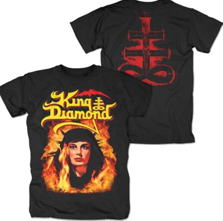 New King Diamond Fatal Portrait Mercyful Fate Black Metal Band T-Shirt S