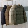 Schinteon Women White Duck Down Jacket with Hood Warm Autumn Winter Outwear Solid Color Simple Drawstring Coat Korean Style New