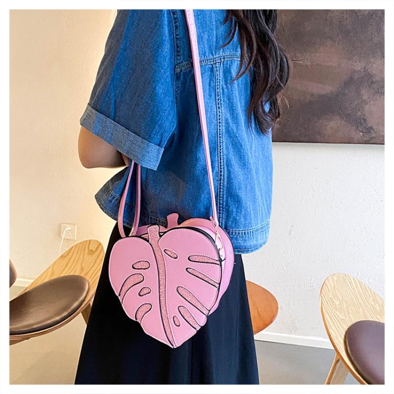 New leaf indentation premium commuter shoulder bag women's mini personalized summer retro versatile casual messenger bag