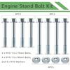 LS Engine Stand Bolt Kit, M10-1.5 Engine Stand Bolt Flange Kit Compatible with LSX LS LS1 LS2 LS6 4.8L 5.3L 6.0L 6.2L LR4 LQ4 LQ9 L33 LH6 LH8 LC9 L76