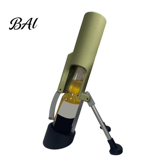 Fun Beer Opener Mortar Bottle Automatic Mechanical Fast Smooth 12oz One-Hand Operation Cap Remover for Home Bar Parties BBQ Gatherings Barbecue
