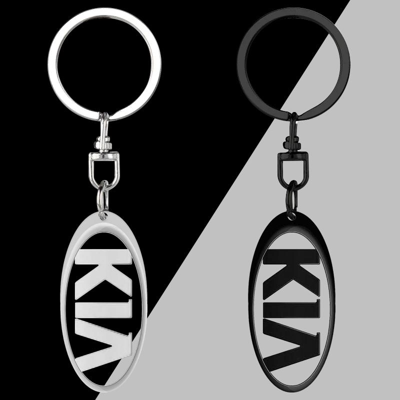 1Pcs 3D Metal Car Keychain Keyring Key Holder Couple Gifts Pendant For KIA Cerato Sportage R K2 K3 K5 K6 K7 K8 RIO 3 4 sorento picanto