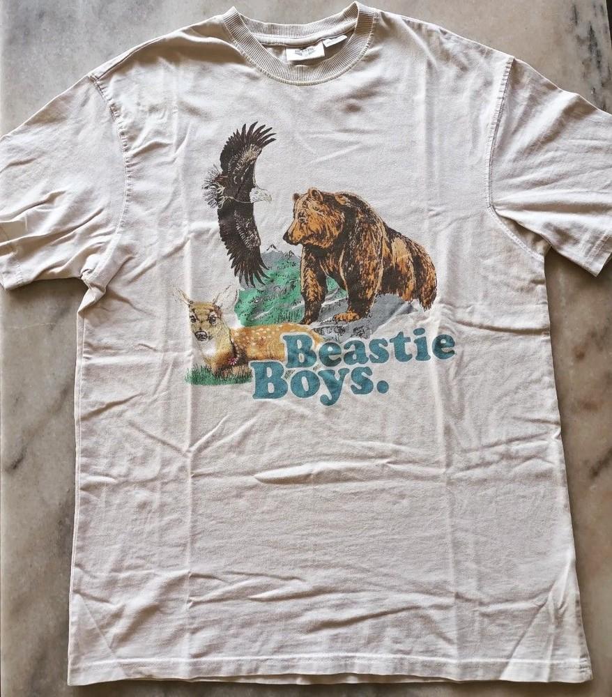 Группа Beastie Boys Белый Хлопок Все Размеры S-2345XL Унисекс Рубашка Унисекс Футболка M
