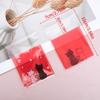 50Pcs Couple Cats Biscuits Candy Bags Plastic Sandwich Bread Packaging Bags  Package Supplies