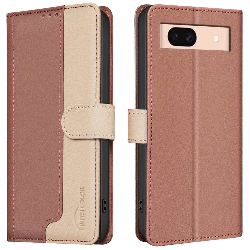 For Google Pixel 8a Case RFID Blocking PU Leather Flip Phone Cover
