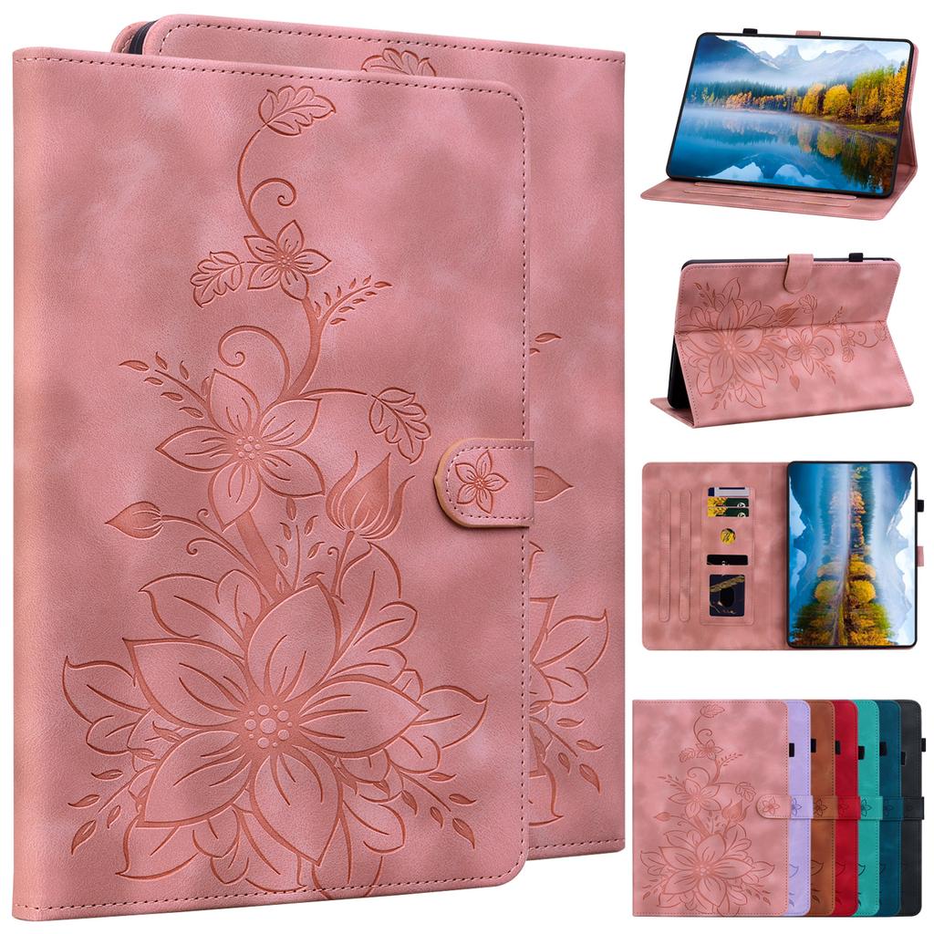 Flip Stand Case for IPad Air 4 5 10.9 10th 10.5 10.2 7th 8th 9th Pro 11 9.7 Emboss PU Leather Cover for IPad Mini 1 2 3 4 5 6