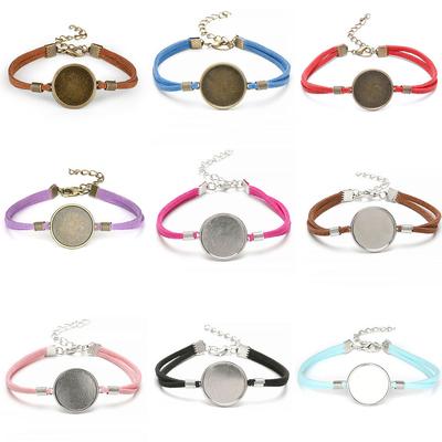 Retro Bracelet 20mm Time Gem Bottom Bracelet Men and Women Couple Jewelry