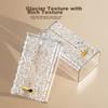 Glacier Pattern Tissue Box, Facial Tissue Storage Box, Wall-Mounted Tissue Holder, No Drilling Required, Luxury Bathroom Kitchen Paper Towel Dispenser
