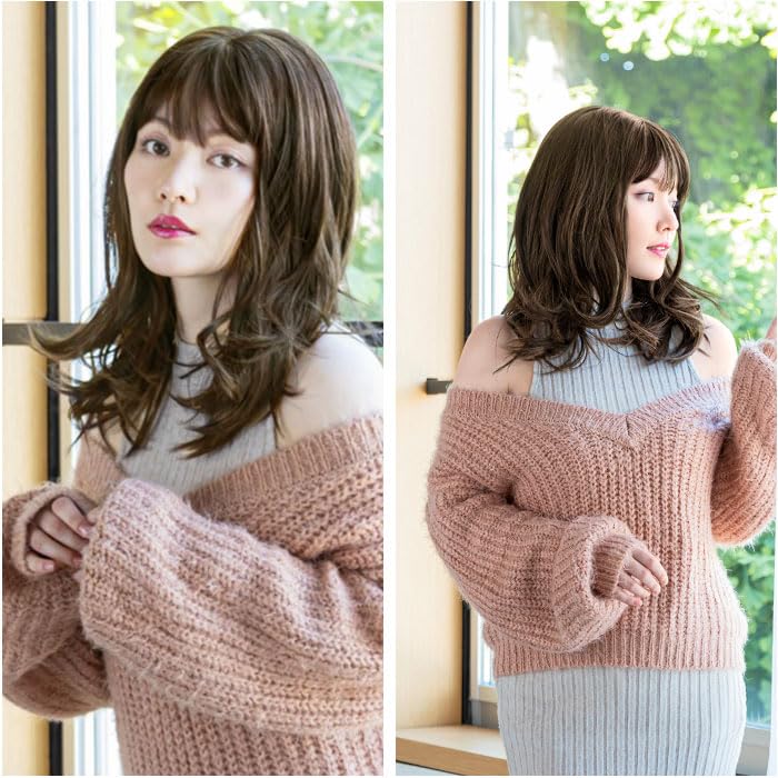 Priscilla Hat Wig Fit Daisy Wave Midi BO-16 Wig TDMT/Heat Resistant Dusty Milk Tea