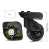 1Pair Luggage Wheels Suitcase Replacement Wheel Roller Hardware Repairing Kit 360 Degree Spinner Caster Heavy Duty Wheel