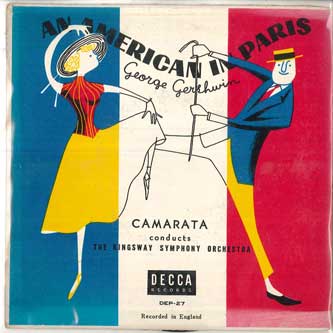 

7inch Record CAMARATA - American in Paris DEP27 DECCA Japan Soundtracks & Musicals Used