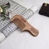 1 pc Natural Peach Wood Comb Close Teeth Anti-static Hair Care Wooden Tools Beauty Accessories