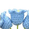 Emotional Support Crochet Flower Handmade Small Potted Lily of The Valley with Affirmation Card Inspirational Knitted Flower Gifts