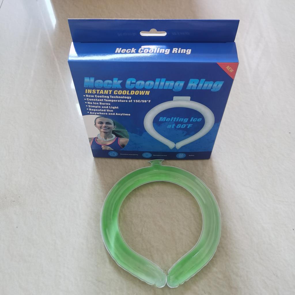 Summer Second-generation Ice Ring, Cold Ring Hanging Neck Cooling Ring, Outdoor Heatstroke Ice Neck Ring, Ice Collar, Cool Collar