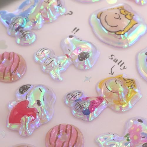 Bonbon Drop Stickers by Churukira [Snoopy & Friends] 3D Glitter S8815500