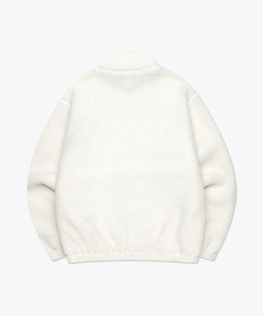 Lmc Og Boa Fleece Quarter Zip Pullover Ivory