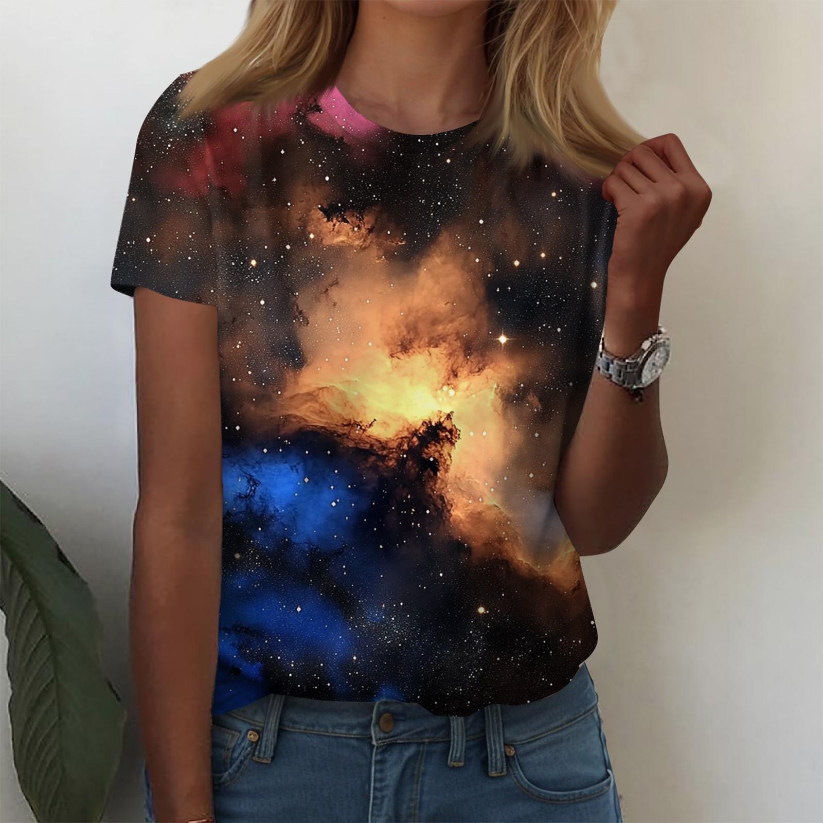 

Рубашки с коротким рукавом для женщин, милые топы, футболки с рисунком, блузки, повседневные базовые топы больших размеров, пуловеры XL жёлтый