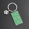 Football Field Soccer Key Chain Holder Playground Sports Souvenir Keyring Ornament Keychains Jewelry Football Fans Club Gift