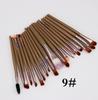 20-Piece Eye Makeup Brush Set: Includes Eyebrow, Foundation, Eyeshadow, Lip, and Contour Brushes.