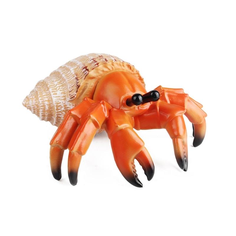 Colorful Sea Creature Sculpture Artificial Lobster Figurine Seafood Figures Toy for Desk Display Sea Creature Sculpture