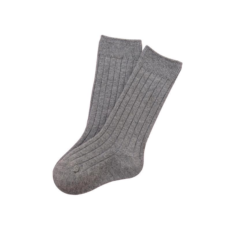 Trendy Spanish Children's Solid Color Mid-Long Socks for Babies, Students, and Sports Enthusiasts