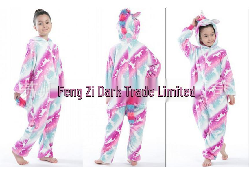 Rainbow Stars Pegasus Unicorn Flannel Onesie Pajamas for Couples