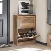 SoBuy FSR137 Shoe Tipper Shoe Shelf Shoe Cabinet with 2 Flaps Shoe Rack Narrow Shoe Chest of Drawers BHT Approx: 60x79x23cm