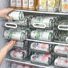 1/2 Tier Soda Can Dispenser Auto-Rolling Refrigerator Storage Rack Fridge Can Holder Freezer
