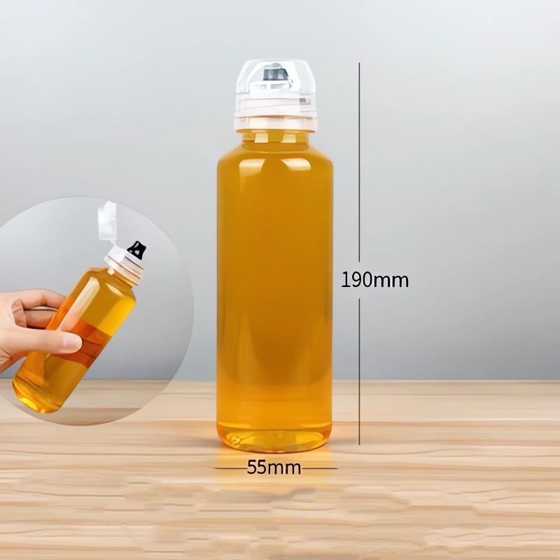 Honey Squezzable Bottle with Protective Lid 380g Honey Capacity Sized Reusable for Home Kitchen Seasoning Organization