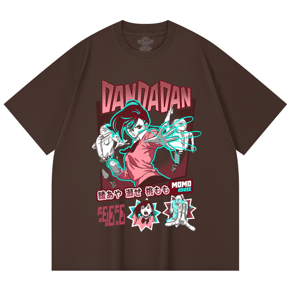 230 Gsm 100% Cotton Dandadan V15 Momo Print Unisex Heavy Cotton T Shirt