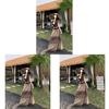 Urban Style Womens Summer Dress And Top Set With Polyester Fabric For Office Wear