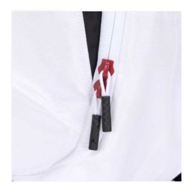 Jordan 24L Simple Large Capacity Polyester Backpack Medium Unisex Backpack White JD2613026AD-003
