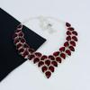 Güzel Kırmızı Garnet Taşlı El Yapımı 925 Ayar Gümüş Kolye, Eş İçin Kırmızı Garnet Gümüş Kolye, Unisex Kolye, Aşk İçin Doğum Günü Hediyesi