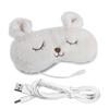 Joycorex Lightweight Hot Eye Mask with Temperature Auto Washable Remote Storage and Japanese Perfect for Sleep and Rabbit Cute, USB-Powered Control,
