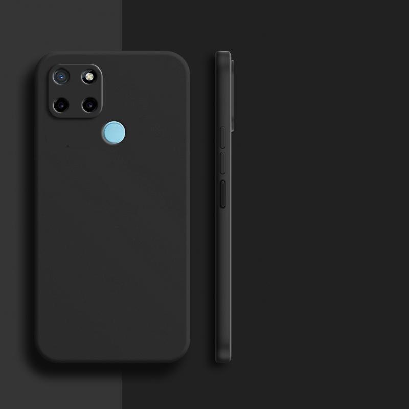 

Для Realme C21Y Чехол Realme C21 C21Y C25Y C25S C30 C31 C33 C35 Чехол Противоударный TPU Жидкий Силиконовый Чехол Для Телефона Realme C21Y Realme C21 чёрный