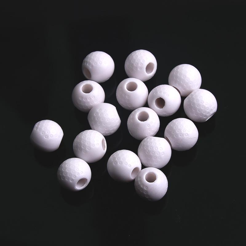 50 Pcs/bag Rugby, Basketball, Volleyball Acrylic Beads for Early Education & Handmade Crafts