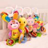 Cute Baby Bed Stroller Hanging Toys Teether Baby Rattle Mobiles Plush Animal Toys Baby Toys Gifts