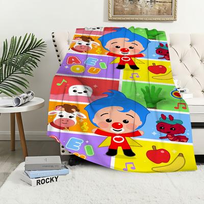 Cartoon P-Plim Plim Niedliche Decke Plüsch Nickerchen Sofa Teppich für Wohnzimmer Warmes Büro Schlafzimmer Geburtstag Zuhause Reise Kinder Geschenke